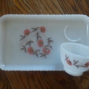 Fire king Snack set.20 set's vintage 1960s